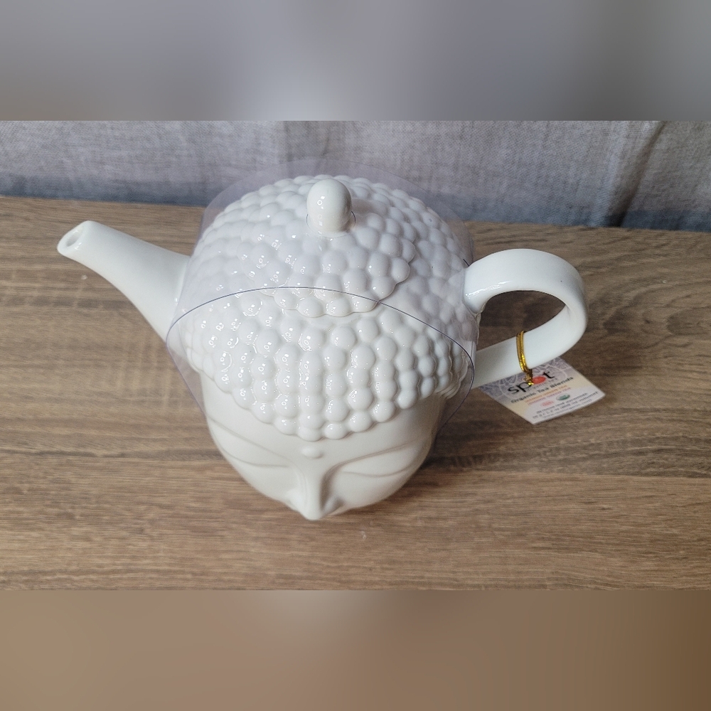 Buddha Head Teapot Tea Set Porcelain - Picture 5 of 11